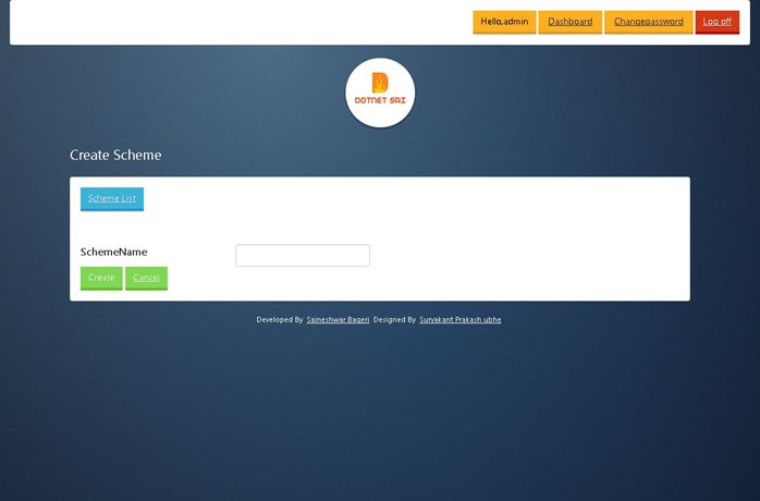 Create Scheme Master